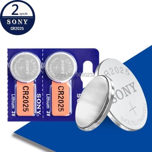 2PC FOR SONY CR2025 Lithium Battery CR 2025 ECR2025 DL2025 BR2025 2025 KCR2025 L12 3V Button Cell Coin Battery For Toys Watches