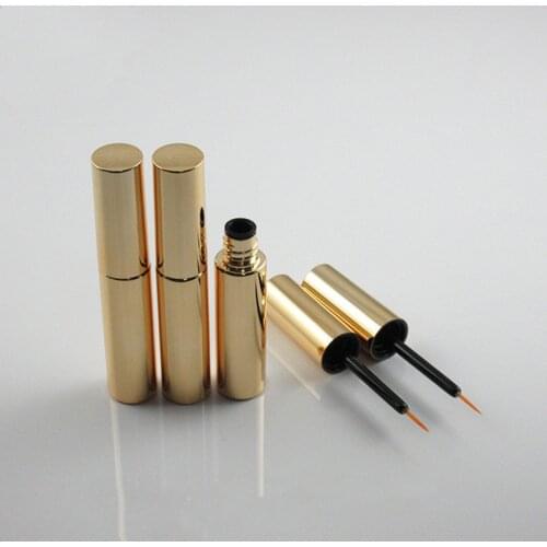 20/50/100pcs 8ml Mascara Bottles Gold Plastic Empty Mascara Tube Makeup Eyelashes Eyeliner Vial Eyelash Eyeliner Wands