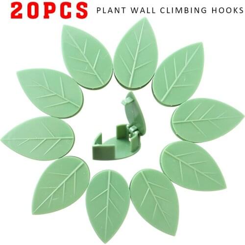 20Pcs Plant Climbing Wall Fixer Vines Clips Leaves Wall Self-Adhesive Vine Plant Clip Holder Garden Plant Clips