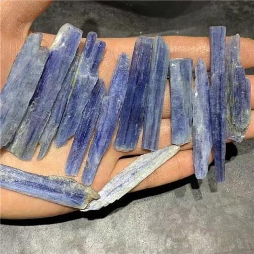 200G Natural Blue kyanite Gravel Cyanite Quartz Crystal Tumbled Stones