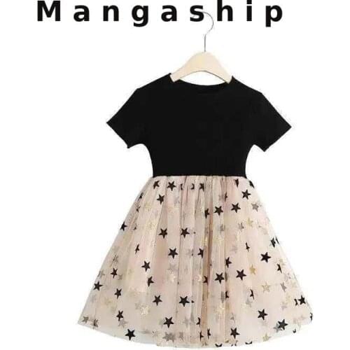 2021 Summer Girls Dress Childrens Clothing Trend Chiffon Dress Kids New Casual Princess Dresses 2 To 14 Year Old Girls Clothes