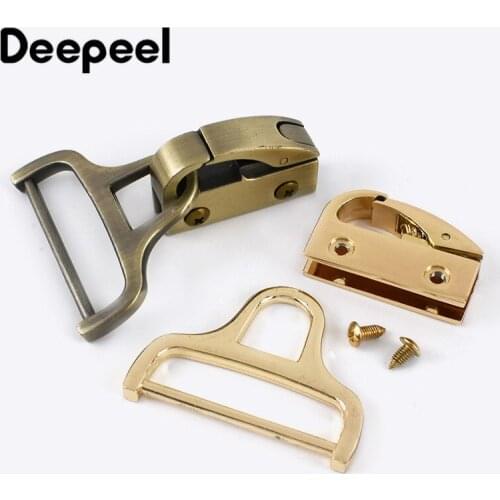 Deepeel 38mm Fashion Handbag Metal Clip Buckles Bag Side Decorative Buckle with Screw Hardware Locks DIY Accessories F2-14