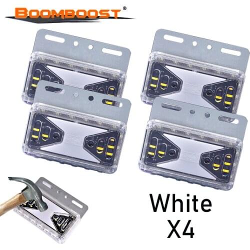 4pcs 1 Box (24pcs always on+6pcs ground light) Engineering Plastic High-brightness 24V 6D Water Side Light Waterproof
