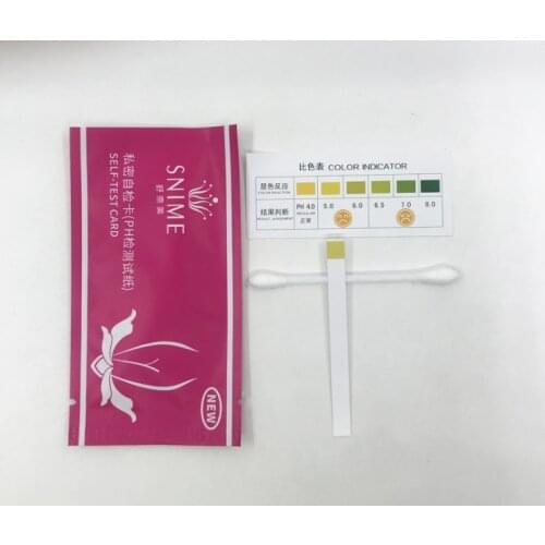 50 Pieces Female self-test cards gynecological inflammation women health self test Paper vaginal testing strip intimate