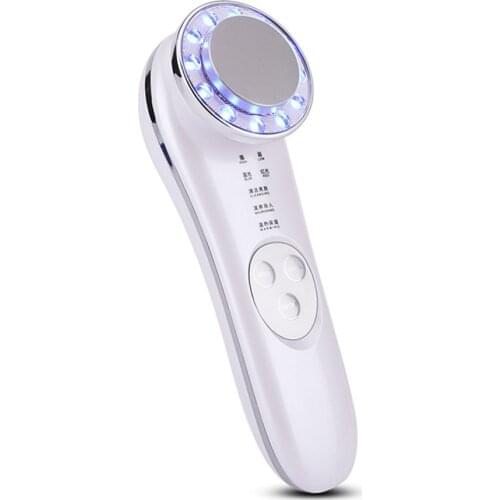 7 in 1 LED Facial Massager Photon Ultrasonic Face Lifting Wrinkle Remover Anti Aging Tightening Beauty Devices Skin Care Tool