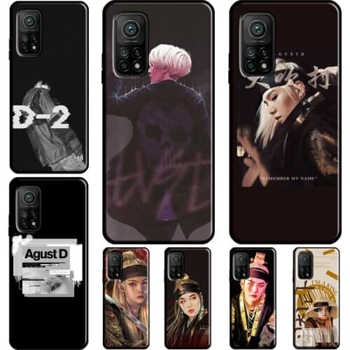 Agust D suga king Case For POCO X3 Pro F3 F2 F1 M3 Cover For Xiaomi Mi 11 Note 10 Lite Mi 10T Pro 11 Ultra