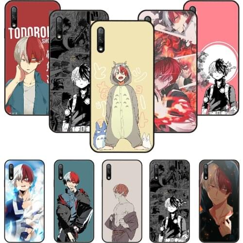 Phone Case For Huawei Honor 9X 10 9 20 8X 8A 8S 7X 7A i A Pro Play Lite Black Cover Bumper Tpu Shell Anime Shoto Todoroki