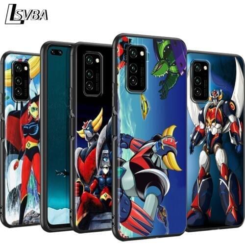 UFO Robot Grendizer Silicone Phone Case for Huawei P30 P20 P40 Lite E Pro P Smart Z Plus 2019 P10 P9 Lite Black Cover