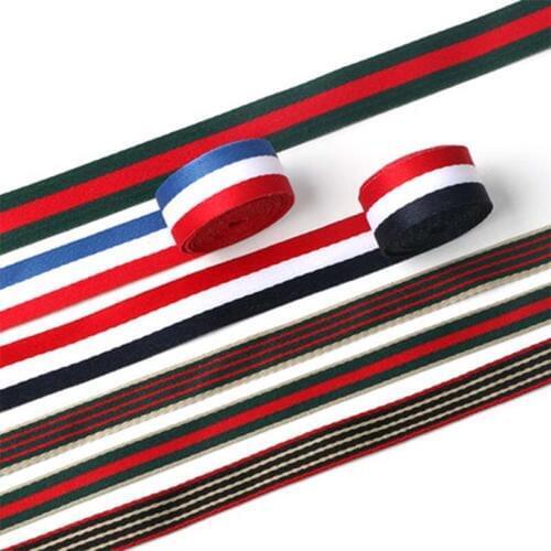 Color Stripe Ribbon DIY Clothes T-shirt Shoes And Hats Decorative Ribbons Clothes Edging Cloth Accessories