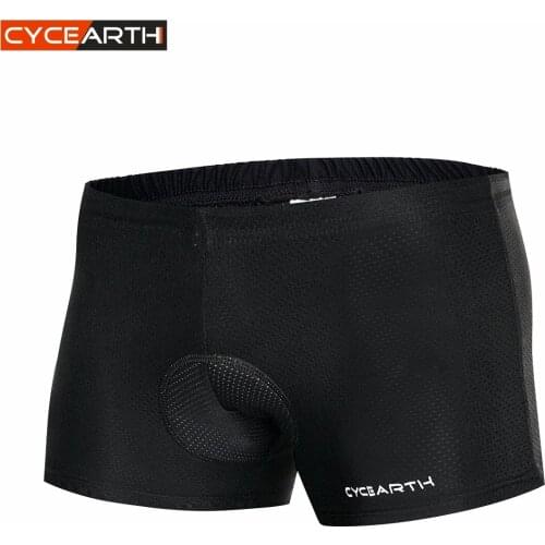 CYCEARTH 2018 Mens Cycling Underwear Bicycle Mountain MTB Shorts Riding Bike Sport Underwear Compression Tights Shorts
