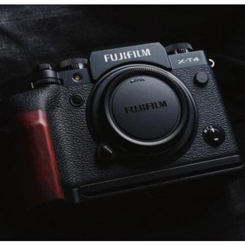 For FUJI FUJIFILM X-T4 XT4 XT-4 Arca-Swiss RRS wooden L Vertical Quick Release Plate QR Camera Holder Bracket Hand Mount Grip