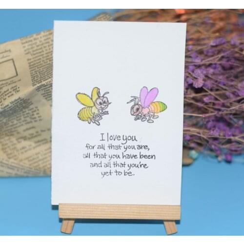 F2TE Insect Animal Silicone Clear Seal Stamp DIY Scrapbook Embossing Photo Album Decor