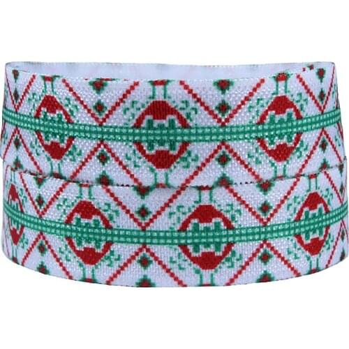 FLRA Elastic(100yards/lot)Wholesale winter aztec fold over elastic ribbon
