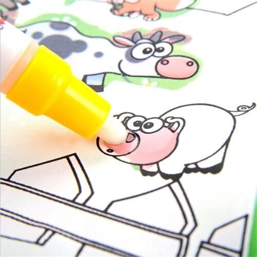 Coloring Book Kids Animals Painting Magic Water Drawing Book New Design Water Coloring Book Water Drawing Book Doodle