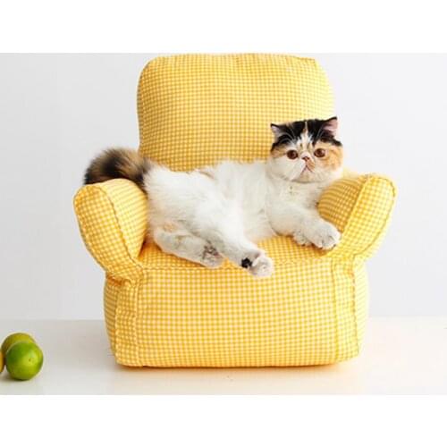 Cat Sofas In 4 Different Colors, Cat Bed Couch, Kitten Nest, Mini Cat Armchairs