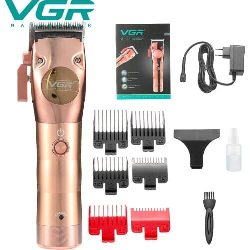Ourwork electric push cut all metal barber new charging haircut oil head shaver push electric v-113
