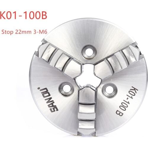 Mini K02-100B/K01-100B 4 Jaw Chuck Hand tight Chuck Connecting rod Motor Shaft Beads Machine Woodworking Small Chuck