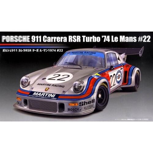 1/24 Fujimi Plastic Assembled Car Model Toy Porsche 911 Carrera RSR Turbo Static Model DIY Assembled Model Kit #12648
