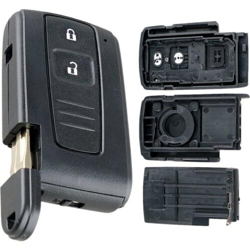 New 2Buttons Durable Car Key Case Black Replacement Car Remote Key Shell with TOY43 Blade for Toyota Prius Corolla Verso Car