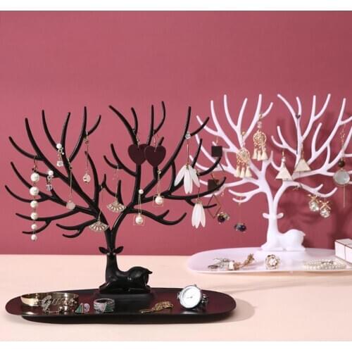Jewelry Necklace Earrings Rings Deer Stand Display Organizer Holder Show Rack Creative Gift Tree Storage jewelry Organizer