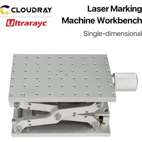 Ultrarayc Z Axis Moving Table 210x150mm Working Area 85-208mm Height Adjustable for Marking Machine Z Axis Positioning Workbench