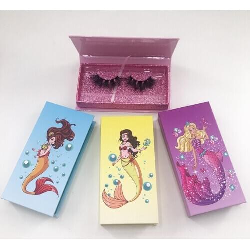 Full Strip Lash Package Princess Box without Eyelashes Custom Packaging for 3D Mink