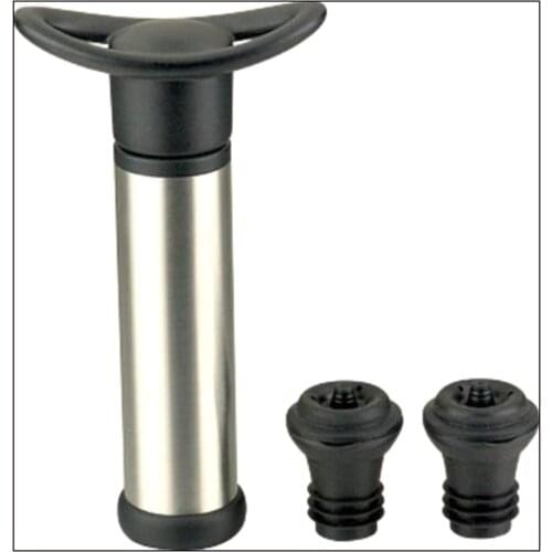 Wine Stopper With Vacuum Pump Wine Preserver Set Stainless Steele Wine Pump Bottle Stopper Keep Wine Fresh Saver Sealing