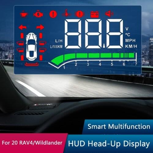QHCP Car Head Up Display HUD For Toyota RAV4 Wildlander 2020 Safe Driving Screen Hidden HD Projector Windshield Auto Accessories