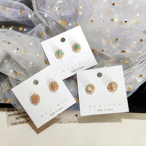 Luxury Shining Crystal Beads Drop Earrings Gold Plated Simulated Pearl Rhinestone Stud Earrings for Women Wedding Party Jewelry