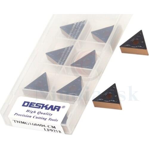 TNMG160404-CM LF9218 CNC Lathe Tools TNMG160408-CM LF9218 Two-Color Carbide Inserts External Cutting Blades Steel Turning Tools