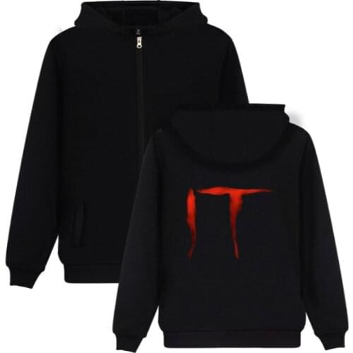 2020 Stephen Kings It Movie Harajuku Hoodies Sweatshirts Men Women Autumn Streetwear Hoodie Zipper Jacket Gothic clothes