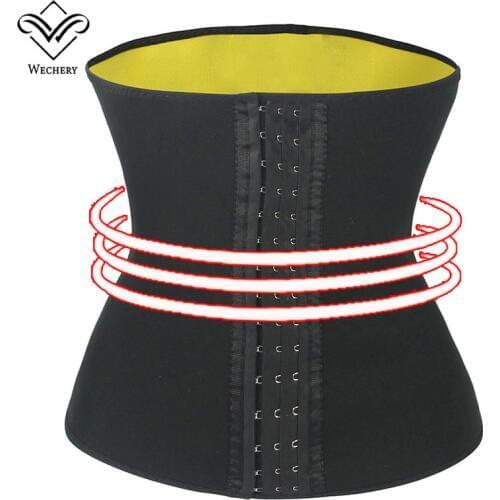 Wechery Waist Cincher Belt Neoprene Waist Trainer Slimming Sheath Woman Belly Reducing Belt Sweat Fat Burning Shapewear