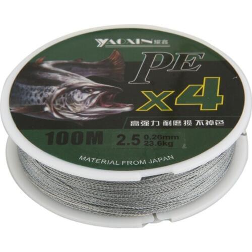 Tough And Supple 100m Fishing Line 4 Strands Weaving Wear Gear Brand Series High Quality Fishing Line