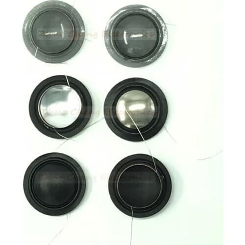 25.4mm imported Metal Titanium Film + Silk Side Diaphragm 25 core Tweeter Voice coil Speaker Repair film 8 OHM 1 Pairs
