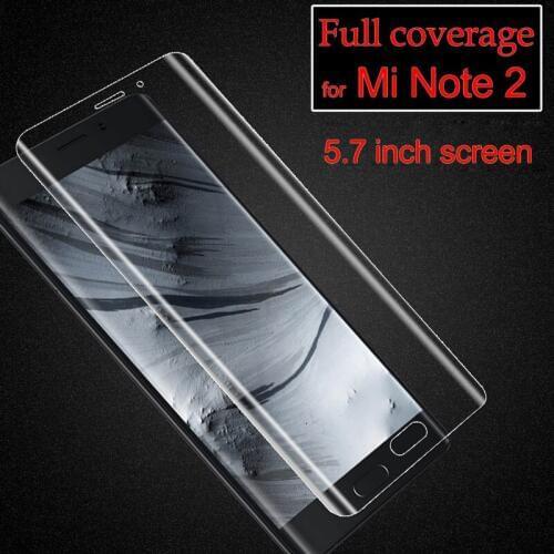 3pcs Full Coverage Screen Protector For Xiaomi mi note 2 TPU material anti-explosion with retail packing set