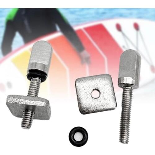 6 pcs surfboard screws with fins stainless steel high-density tail rudder tool-free hand-tightening screws surfing accessories