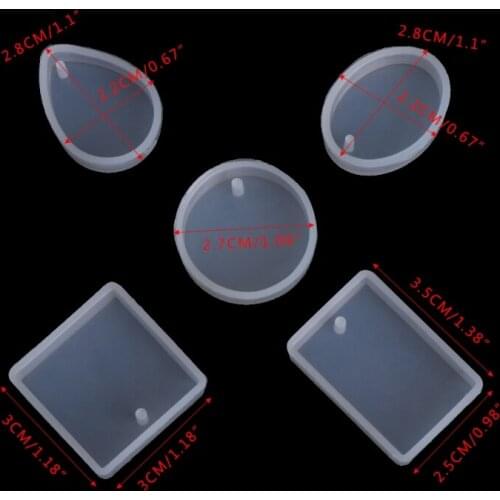 83XC DIY Silicone Mould Craft Mold For Resin Necklace Jewelry Pendant Making