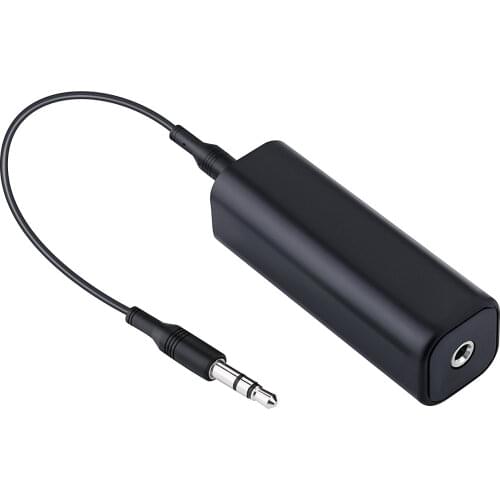 Analog Audio Stereo Aux 3.5mm to 3.5mm Music Ground Loop Noise Isolator Hum Filter Remover for Car Home Speaker TV PC Digital