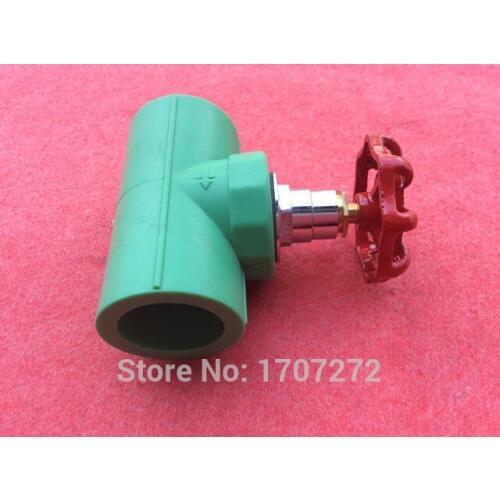 Free shipping Color Green Quality Enviromental Friendly PPR stop valve in Size DN32 for Irrigation water pipeline