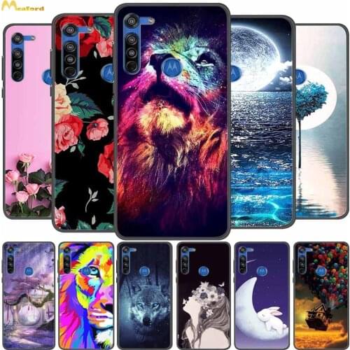 For Moto G8 Play Case Cute Cats Silicone Soft Phone Cover For Motorola Moto G8 Plus Back Case MotoG8 G 8 Play Capas Black TPU