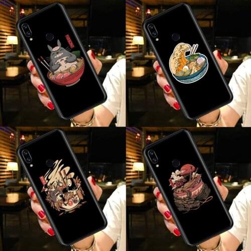 Japanese style reat Ramen Wave Phone Case For Xiaomi Redmi note 7 8 9 A t k30 max3 9 s 10 pro lite
