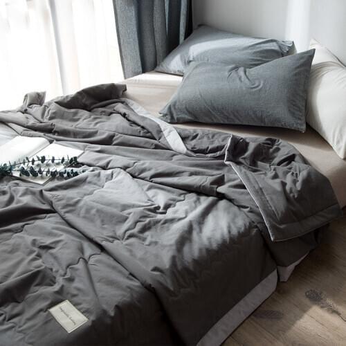 Home Textiles Summer Washed Quilt Bed Sheet Sofa Office Airplane Blankets Plaid Camping Picnic Quilts for Adult Student Bedding