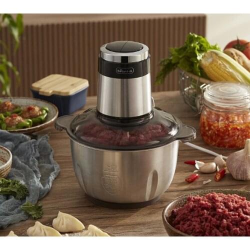 Home electric stainless steel automatic multi-functional small cooking mixing and breaking meat machine J03