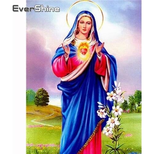 Evershine Diamond Painting Religion Full Square 5D DIY Diamond Embroidery Sale Portrait Icon Cross Stitch Kit Mosaic Rhinestones