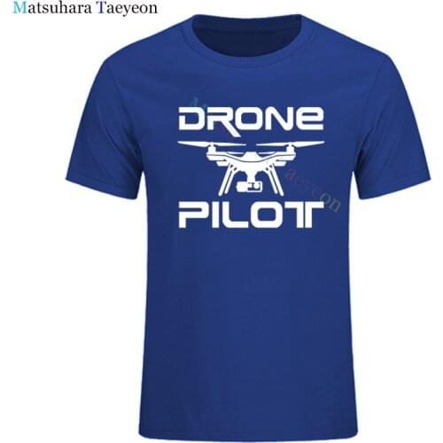 DRONE PILOTUAV New Funny T Shirts Print T Shirt Summer Cotton Short Sleeve O-Neck Men Clothing Brand Tee Plus Size Tshirt