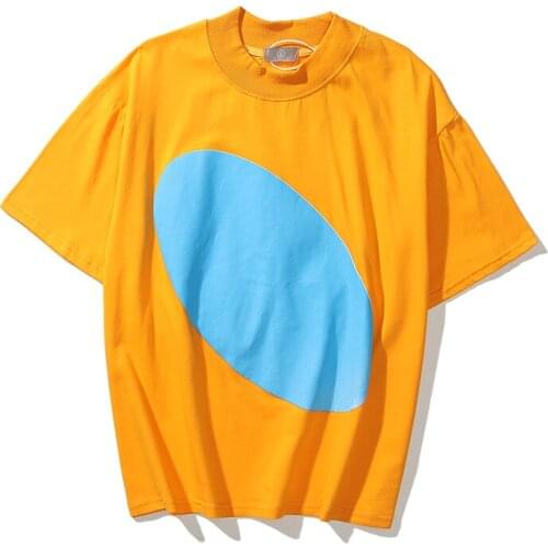 Jesus Is King Letter Foam Kanye T Shirt for Men and Women Turtleneck Short Sleeve Hip Hop Loose Casual Tshirts Oversize