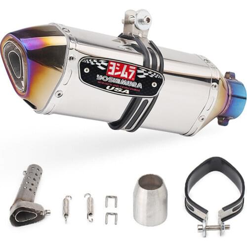Motorcycle 51mm Exhaust Pipe Stainless Steel Muffler Escape For HONDA shadow 750 hornet crf 450 nc 750x For SUZUKI gsx 1250fa