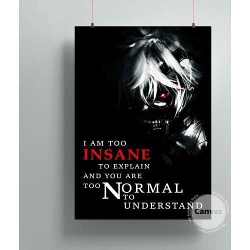 Canvas Anime Kaneki Tokyo Ghoul Pictures Home Manga Decoration Paintings Poster HD Prints Wall Art Modular Living Room