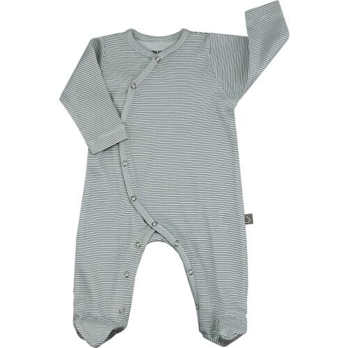 For new Born Babies Soft One Hundred percent Cotton Interlock Fabric Patikli baby rompers 0-6 Month gray striped