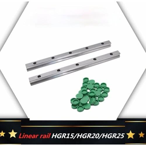 EU warehouse 2pc HGR15 HGR20 HGR25 HGR30 Square Linear Guide Rail for HIWIN Slide Block Carriages HGH20CA CNC Router Engraving